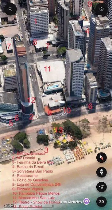 Vista Mar Incrivel Com 2 Quartos Beira Mar Fortaleza Διαμέρισμα