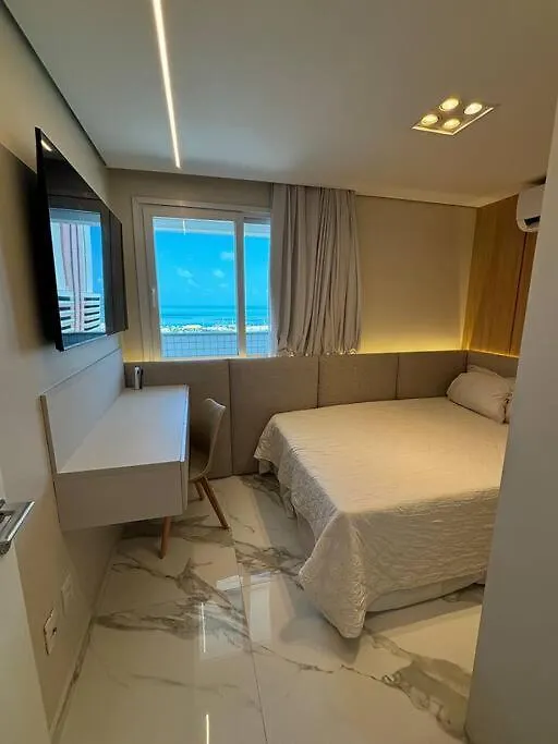 Vista Mar Incrivel Com 2 Quartos Beira Mar Fortaleza 巴西
