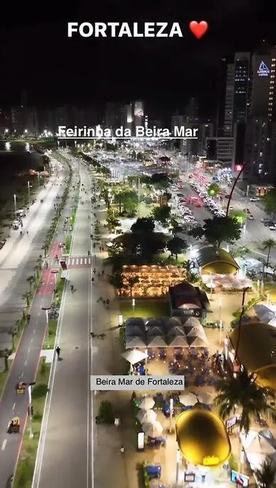 Vista Mar Incrivel Com 2 Quartos Beira Mar Fortaleza 公寓 福塔雷萨