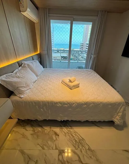 公寓 Vista Mar Incrivel Com 2 Quartos Beira Mar Fortaleza